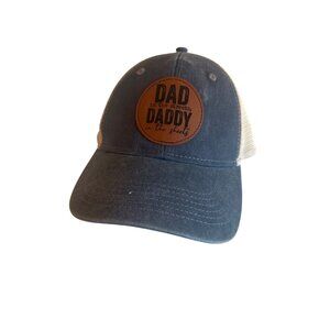 Sport-Smart Trucker Cap Blue & Beige Mesh Dad In The Streets Daddy In The Sheets